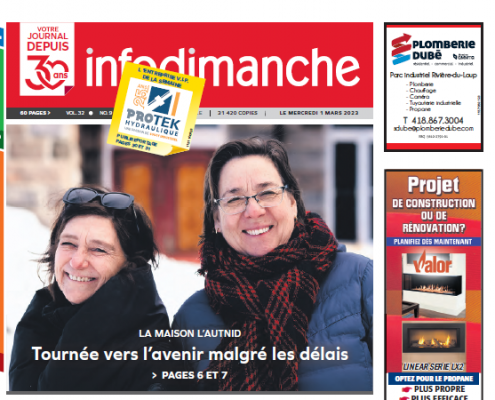 La Maison l’autnid fait LA UNE de l’infodimanche