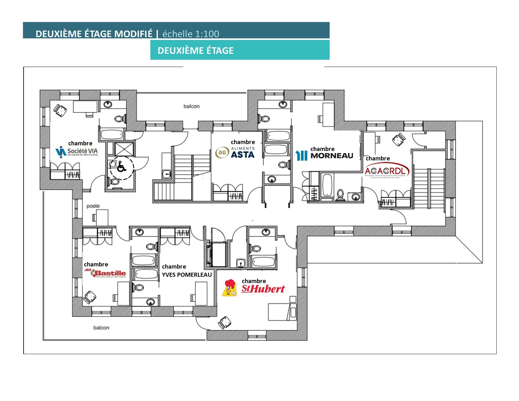Deuxième étage - plan